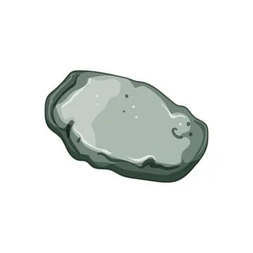 Rubble pebble stone cartoon vector illustration Stock Illustration