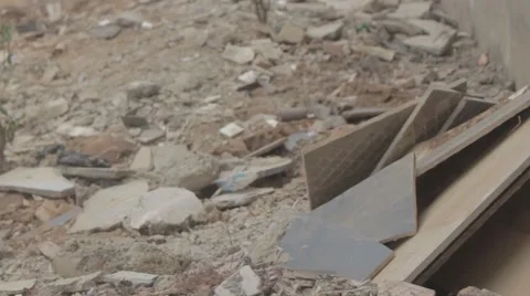Rubble Scattered Stock Footage 53202619