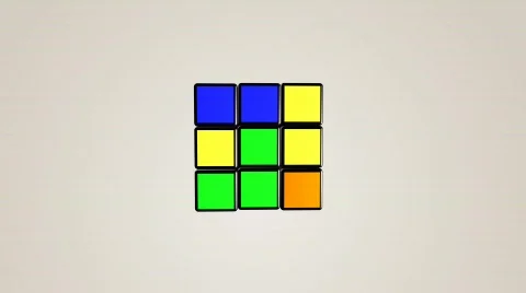 Rubics cube Stock Footage