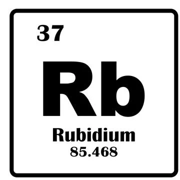 Rubidium Element icon Stock Illustration