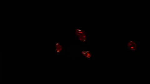 Rubies falling in Slow motion HD Stock Footage 253059934