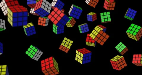 Rubik cube animation 4k Stock Footage 88551381