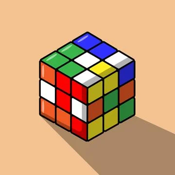 Rubik Cube Stock Illustration