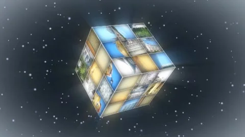 Rubik Cube Slideshow Stock After Effects