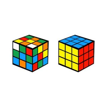 Rubik cubes Stock Illustration