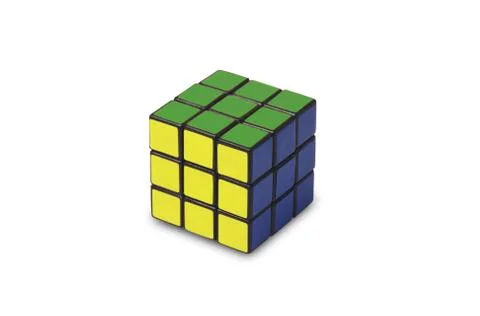 Rubik cubes isolated on the whit background Stock Photos