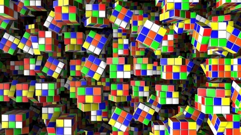 Rubik's Cube Animation Background Loop Rubiks Stock-Footage 86415039