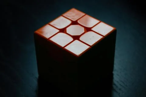 Rubik's cube in the dark Stock Photos
