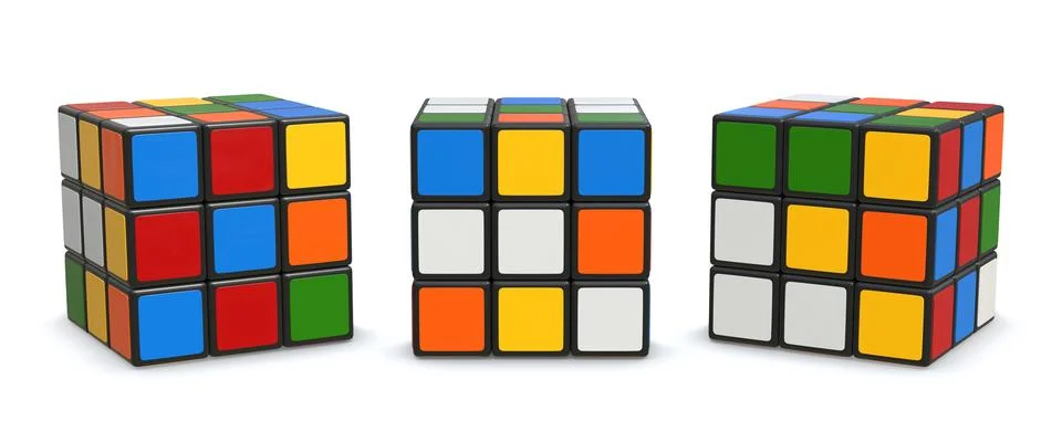 Rubiks Cube Set Stock Photos