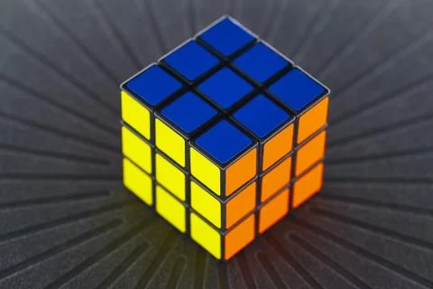 Rubik's cube solved Stock Photos