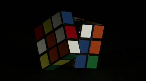 Rubik's Cube spinning. Stock Footage 52326423