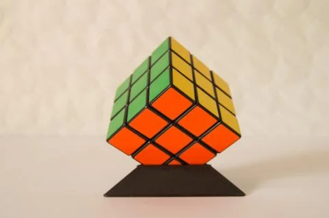 Rubik's Cube on a Stand Stock Photos
