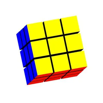 The Rubik's cube in vector Stockillustratie