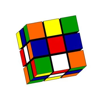 The Rubik's cube in vector Stockillustratie