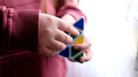 Rubik`s cube.game for solving problems Stock Footage 149372147