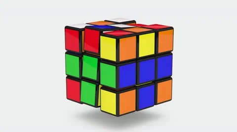 Rubik's Cubes loop  animation Stock Footage 21878904