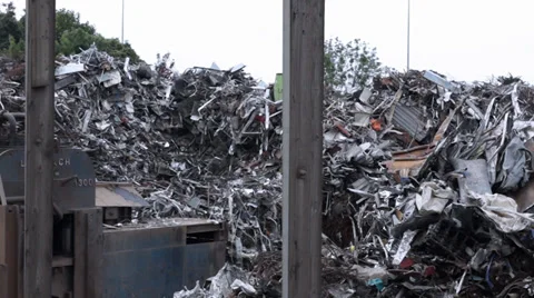 Rubish dump _ scrap Heap Stock Footage 39544179