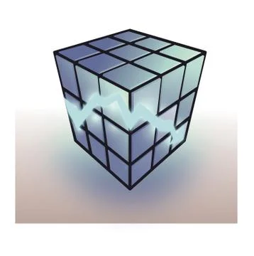 Rubix cube Stock Illustration
