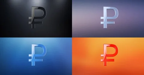 Ruble 3d Icon Stock Footage 69776757