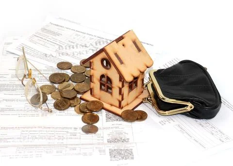 Ruble to the wallet Stock Photos