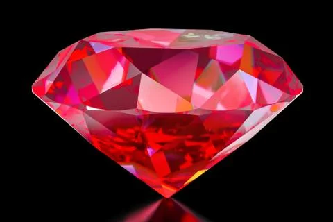Ruby, 3D rendering Illustrazione stock