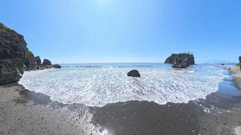 Ruby Beach Olympic National Park Stock Footage 281852813