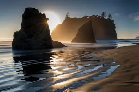 Ruby Beach Olympic National Park Washington USA North America Foto stock