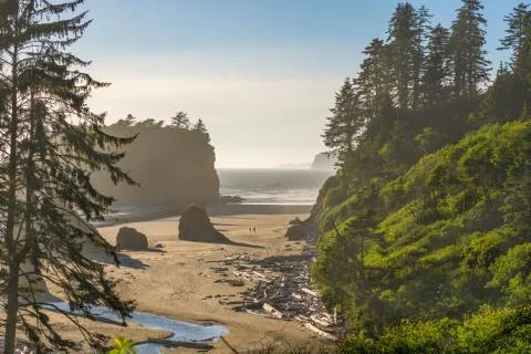 Ruby Beach, Olympic National Park, Washington, USA Stock Photos