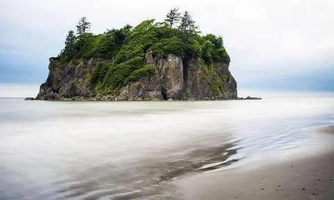 Ruby Beach sea stack Stock Photos