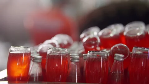 Ruby Beverage Array Stock-Footage 331977689