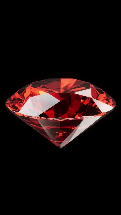 Ruby  on black background Stock Footage 332544521