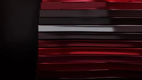 Ruby Black Metallic Kinetic Waves Dark Luxury Background Stock Footage 346263531