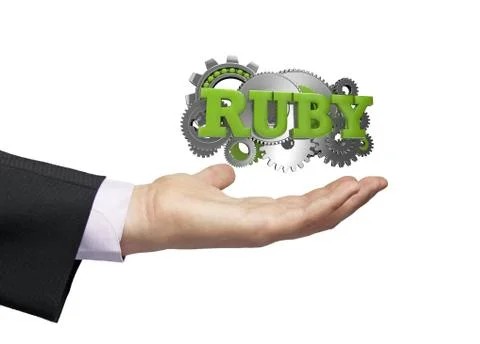 Ruby businessman Illustrazione stock