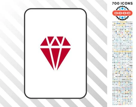 Ruby Card with Bonus Stock Illustration