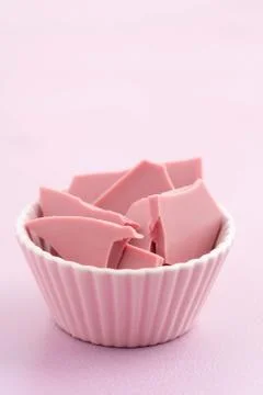 Ruby chocolate food trend Stock Photos
