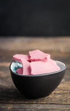 Ruby chocolate food trend Stock Photos