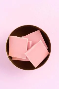 Ruby chocolate food trend Foto stock