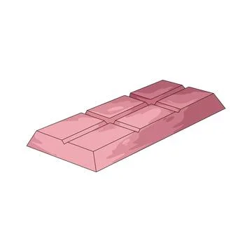 Ruby chocolate illustration Stock Illustration