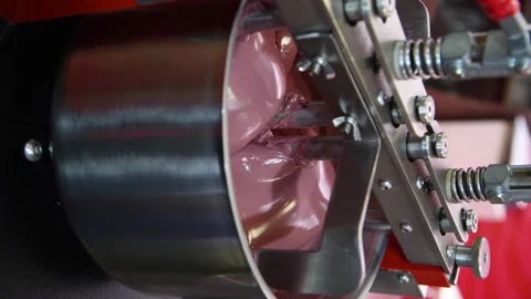 Ruby chocolate making machine Video stock 292674188