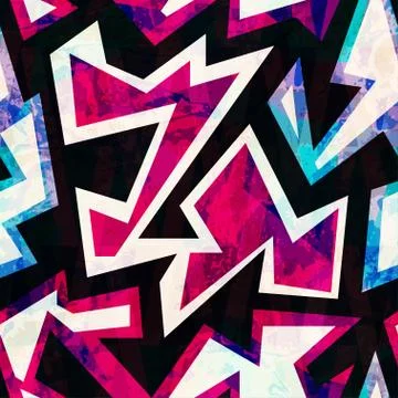 Ruby color geometric seamless pattern Illustrazione stock