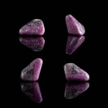 Ruby in Cordierite Stock Photos