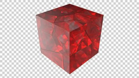 Ruby Cube Of Planes Stock Illustration