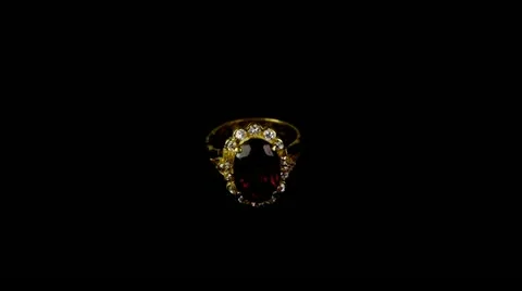 Ruby diamond ring. Stock Footage 11111089