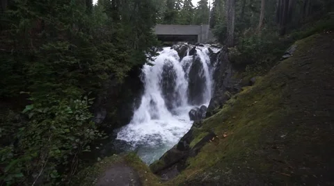 Ruby Falls, Mount Rainier National Park 스톡 동영상 43549421