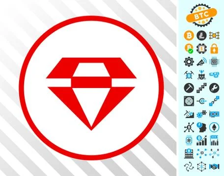 Ruby Gem Cards with Bonus 스톡 일러스트