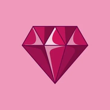 Ruby Gem Game Stock Illustration