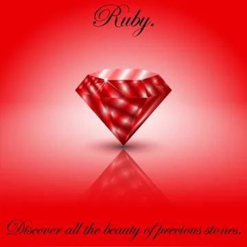 Ruby gem  Stock Illustration