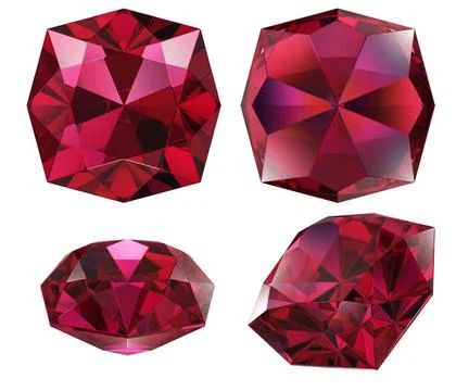 Ruby gem isolated ruby gem isolated red color Copyright: xZoonar.com/Andre... Foto stock