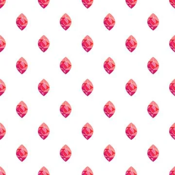 Ruby gemstone pattern reflecting precious jewelry background Stock Illustration