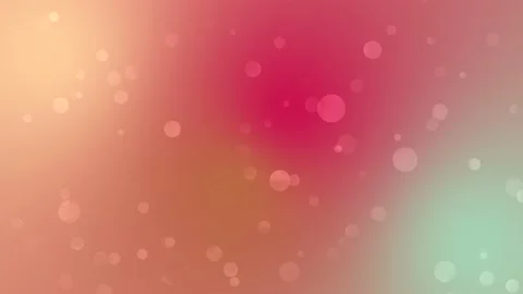 Ruby, glenwood green, atoll sand and orange ballad bokeh gradient background  Stock Footage 219561480
